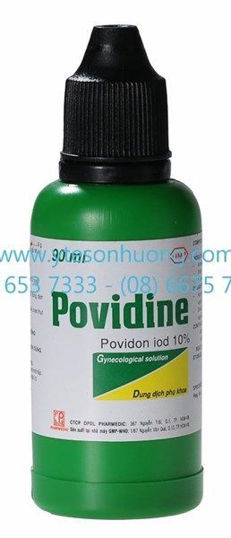 Dung dịch phụ khoa Povidine 10% 90ml (xanh)