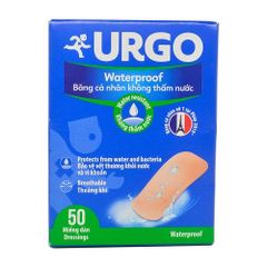 Băng cá nhân không thấm nước Urgo Waterproof 50 (hộp 50 miếng)