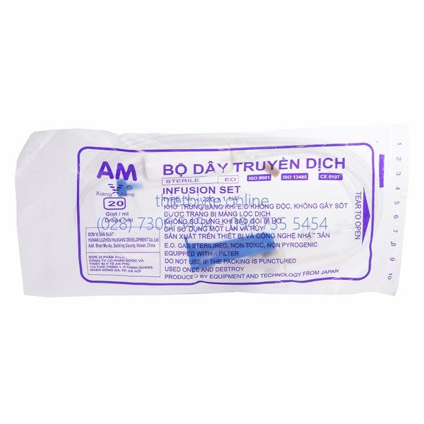 Dây truyền dịch có kim bướm AM (Combo 100 sợi)