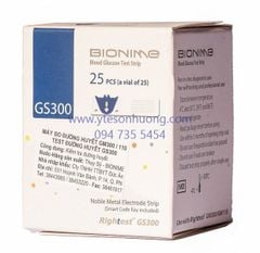 Que thử đường huyết Bionime GS-300 (lọ 25 que)