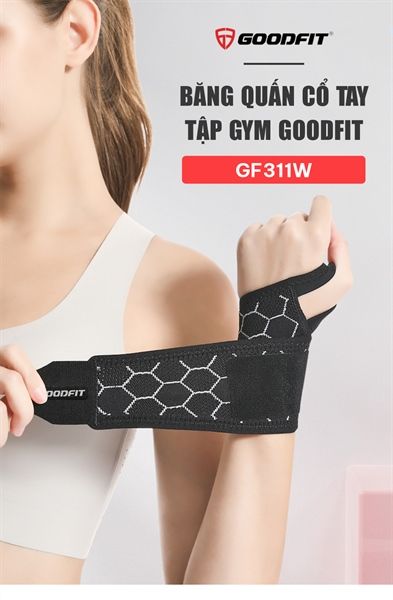 Băng quấn cổ tay chơi thể thao, bảo vệ cổ tay, thoáng khí chính hãng GoodFit GF311W