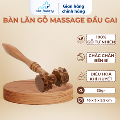 Bàn lăn gỗ massage đầu gai