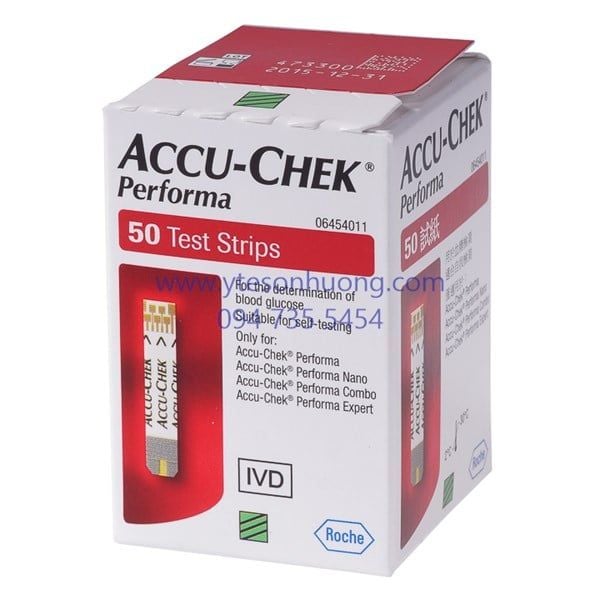Que thử đường huyết Accuchek Performa 50