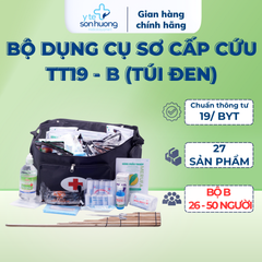 Bộ dụng cụ sơ cấp cứu TT19 - B (Túi đen)