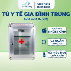 Tủ thuốc y tế gia đình trung (40 x 30 x 15cm)