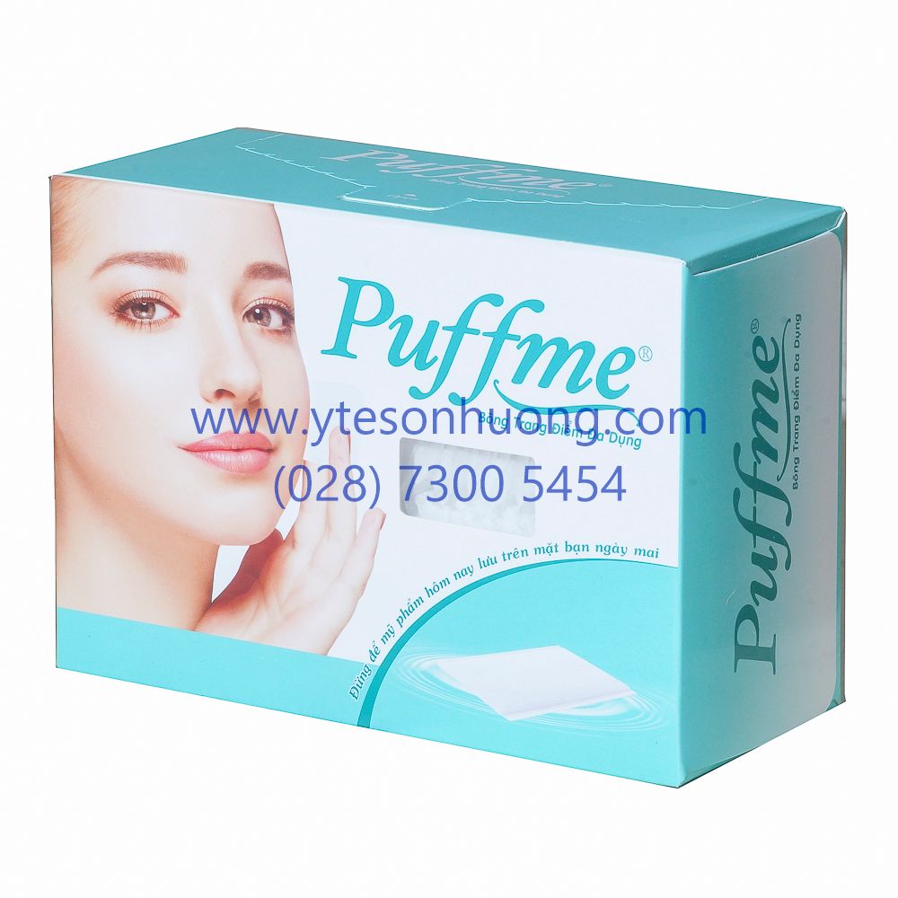 Bông tẩy trang trang điểm Puffme đa dụng 5 x 6cm