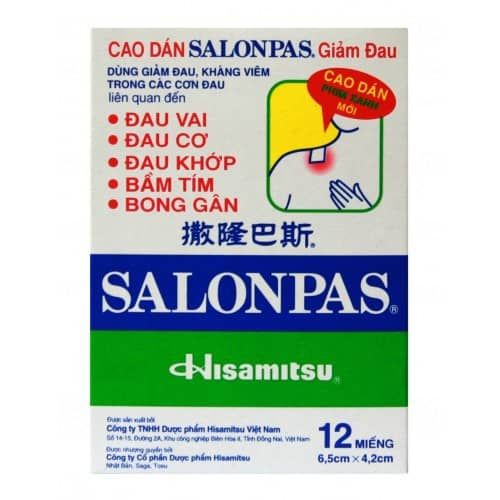 Cao dán nóng Salonpas H12