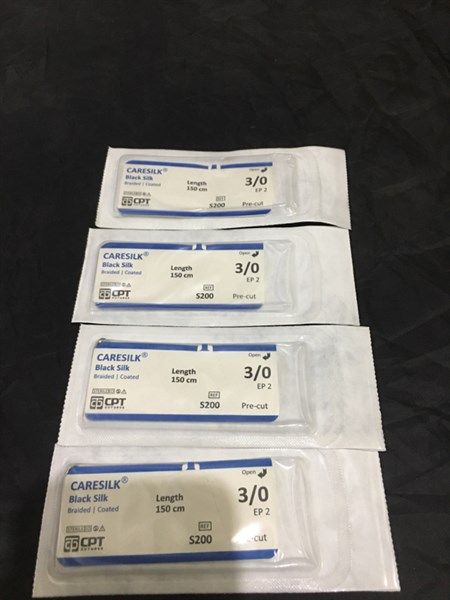 Chỉ phẫu thuật CPT Silk 3/0 S200 không kim, dài 150cm