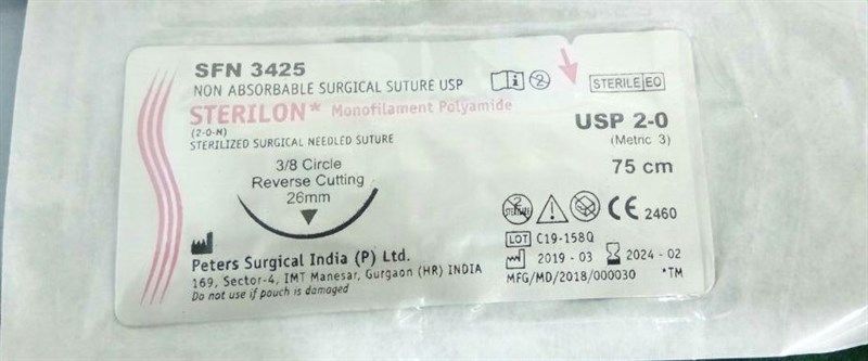 Chỉ thú y Nylon 2/0 - chỉ phẫu thuật