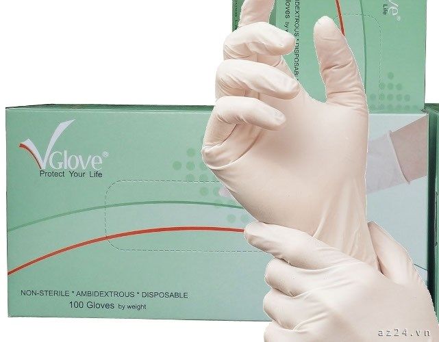 Găng tay y tế không bột Vglove 5.8gr