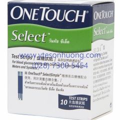 Que thử đường huyết Onetouch Select Simple (lọ 10 que)