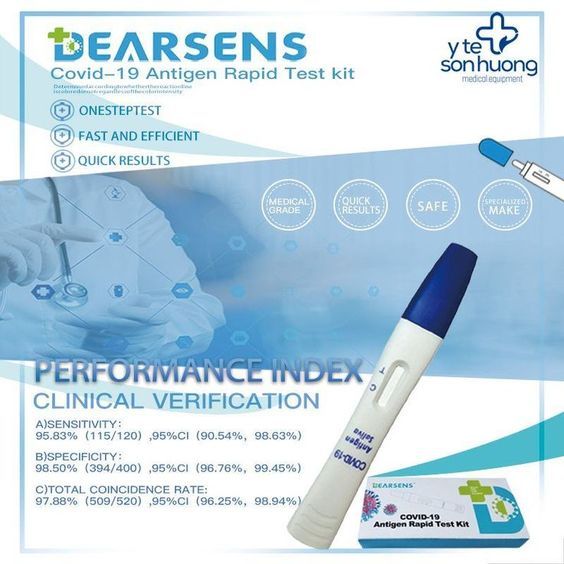 Kit test ngậm nhanh kháng nguyên Covid-19 Dearsens