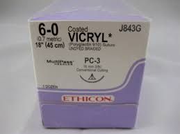 Vicryl 6/0 45cm 13mm 1/2c Rb W9981