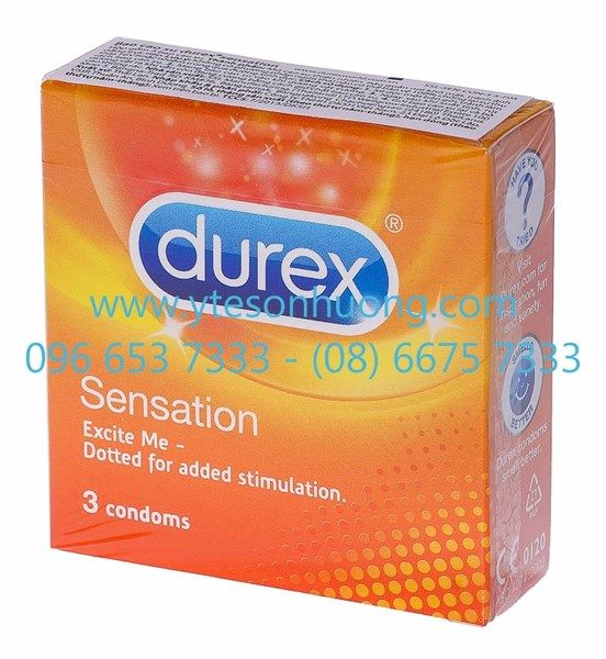 Bao cao su Durex Sensation (3 bao)