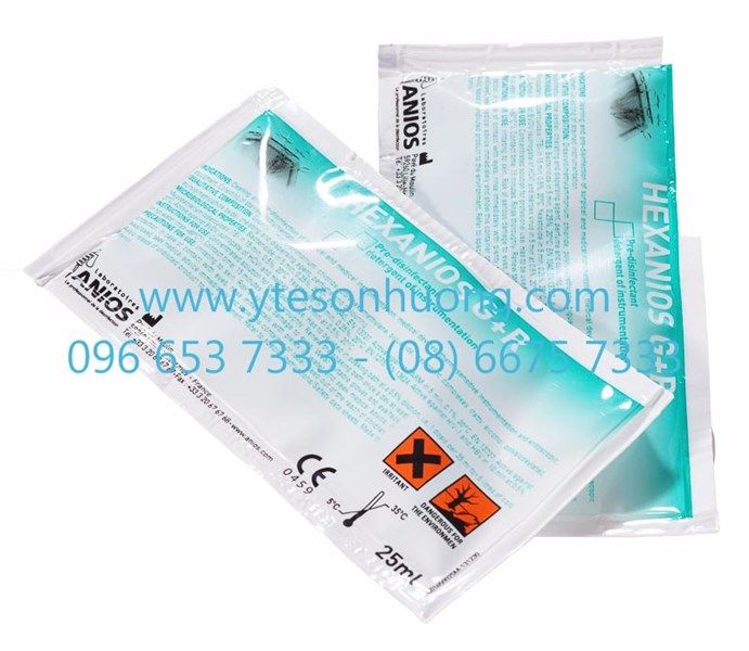 Dung dịch ngâm dụng cụ y tế Hexanios G+ R (25ml)