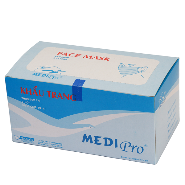 Khẩu trang y tế 3 lớp Medipro