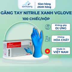 Găng tay y tế không bột Vglove Nitrile 4.0gr