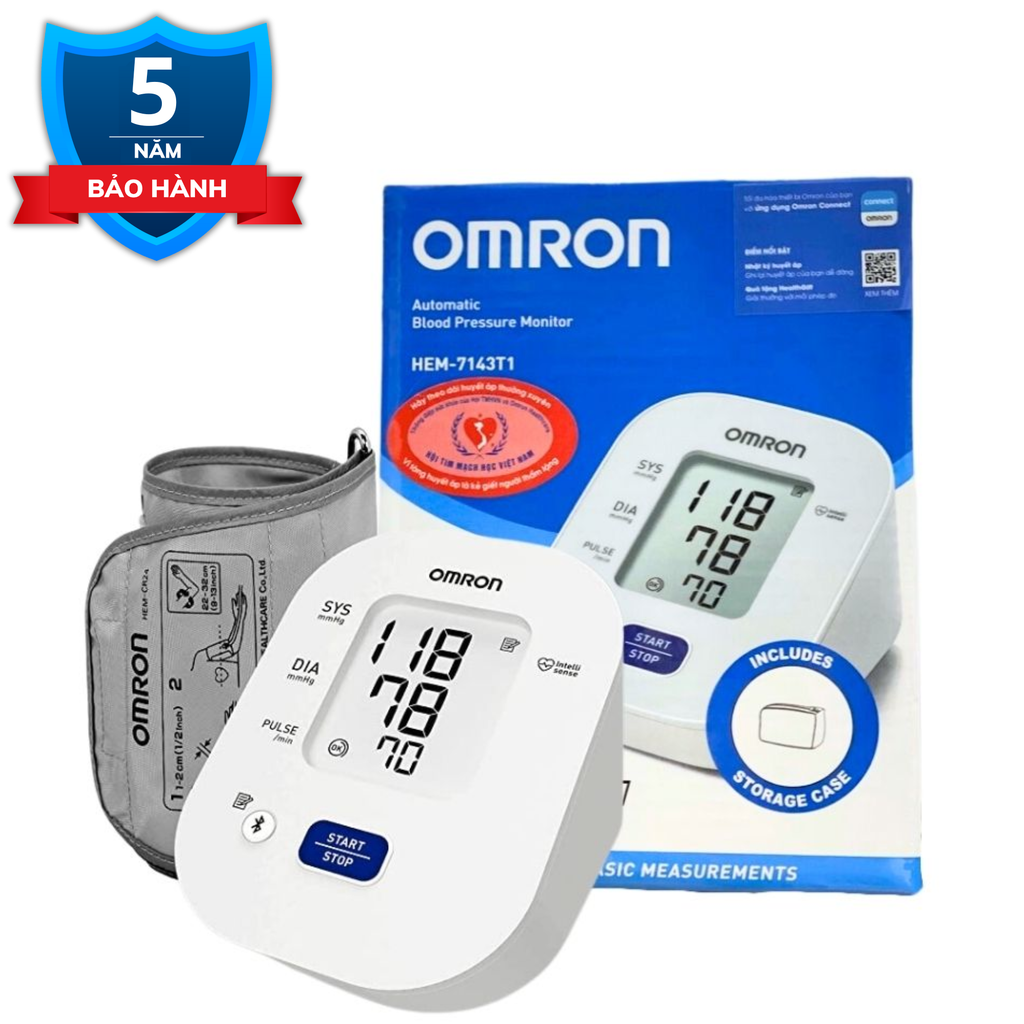 Máy đo huyết áp bắp tay Omron HEM - 7142T1