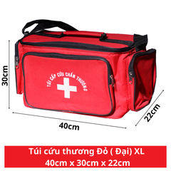 Túi cứu thương Đỏ (40cm x 30cm x 22cm)