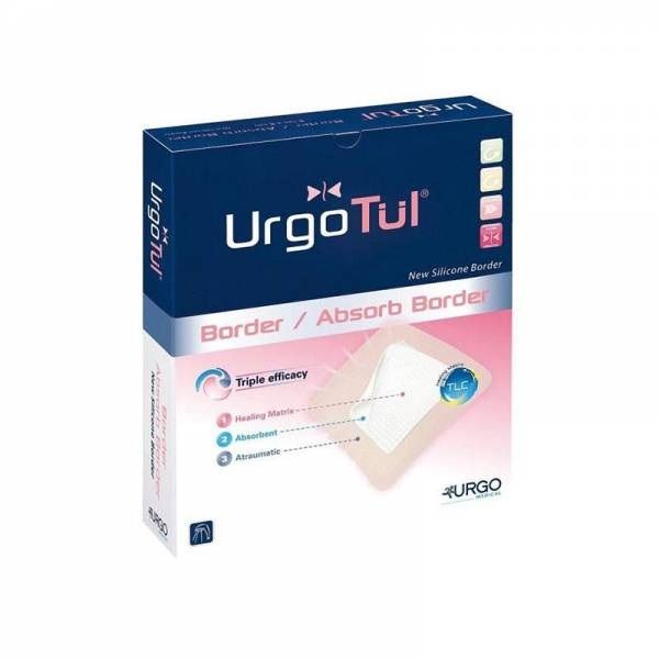 Băng Lipido-Colloid thấm hút Urgotul Absorb Border (Silicone) 8cm x 8cm