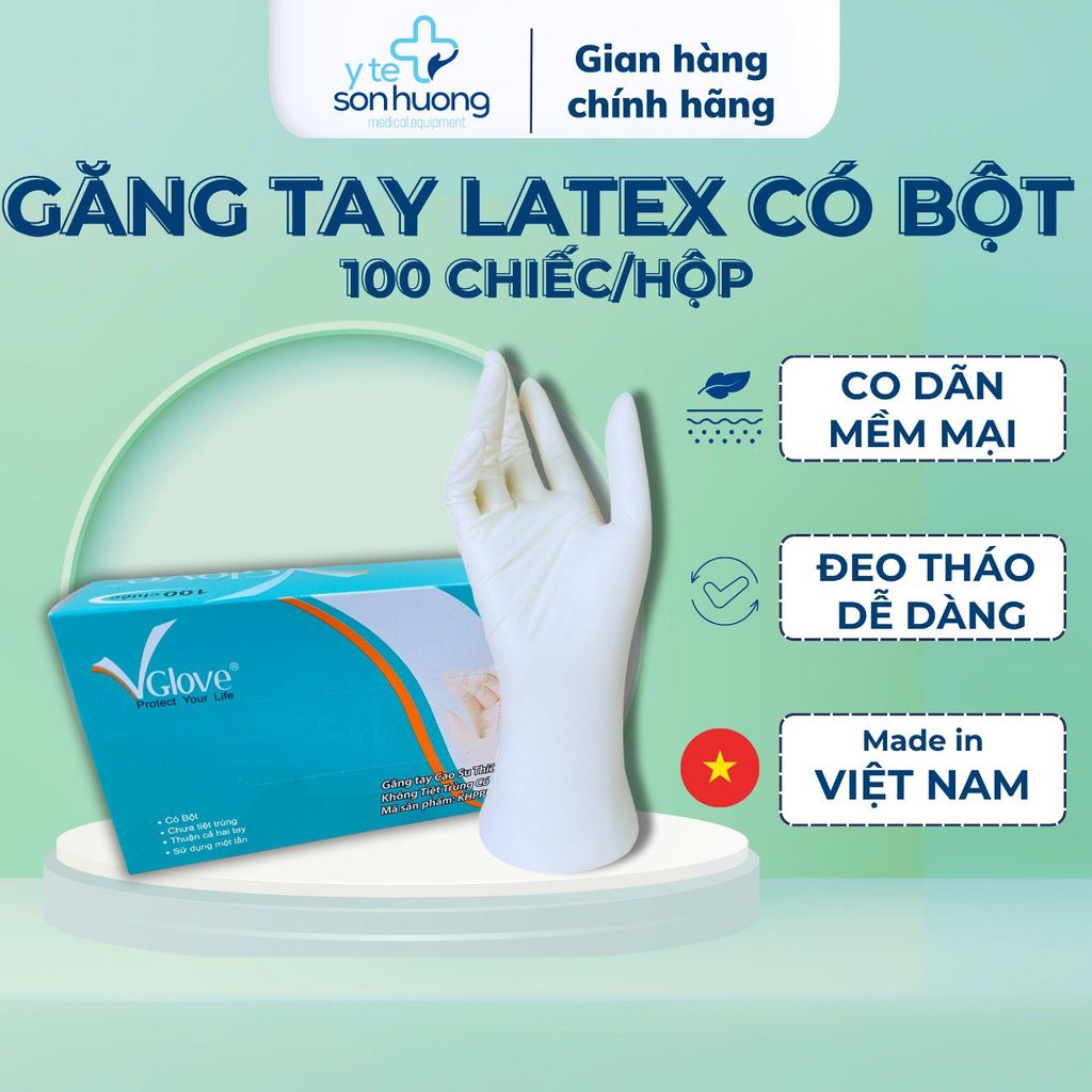 Găng tay y tế có bột Vglove 5.1gr