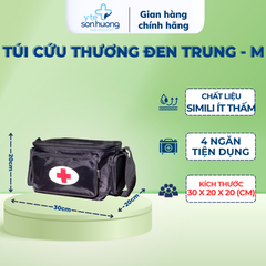 Túi cứu thương Đen Trung (size M - 30x20x20cm)