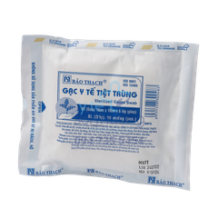 Gạc miếng Tiệt Trùng Bảo Thạch 10cm x 10cm x 6 lớp