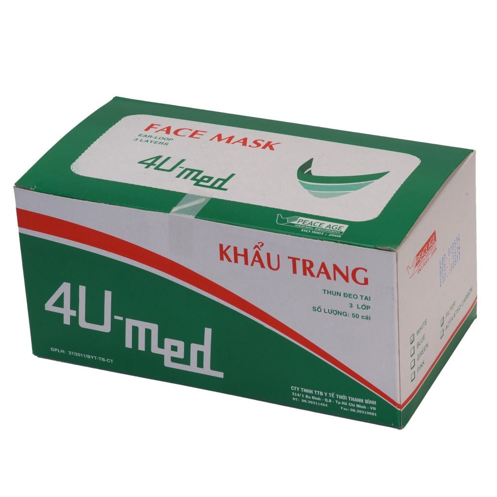 Khẩu trang y tế 3 lớp 4U-med