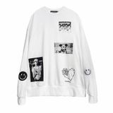  SW06 Sweater Phối Sticker 