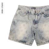  QS43 Short Jeans LV Embossed 