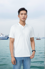 Áo polo nam thể thao in cạnh nẹp Tezo - 25APCT089