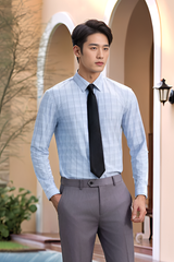 Áo sơ mi nam dài tay kẻ caro, Slimfit Tezo - 25SMDC036