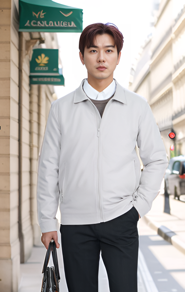 Áo Jacket kaki nam cổ đức lót lông Tezo - 24AKKD030