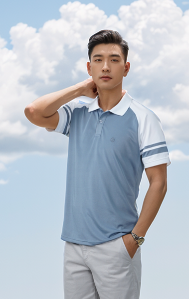 Áo polo nam thiết kế tay Raglan Tezo - 25APCT066