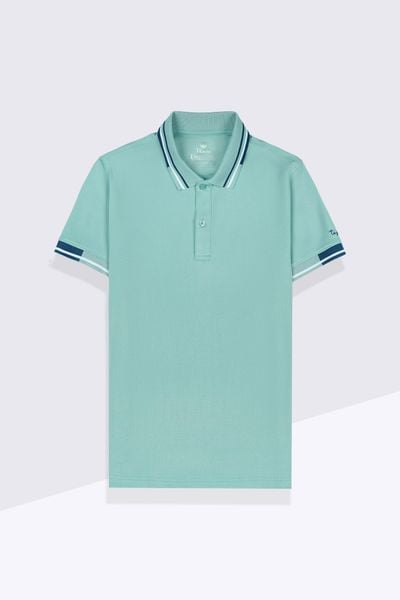 Áo polo nam đồng phục thiết kế phối bo Tezo - 23APCD042