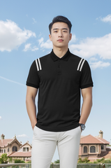 Áo polo nam thiết kế phối vai Tezo - 25APCT095