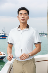 Áo polo nam thể thao thêu ngực Tezo - 25APCT088