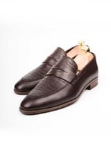 Giày Loafer mặt cá sấu phối đai - 2111GDAT01