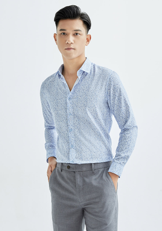 Áo sơ mi dài tay họa tiết SMDH032XAH