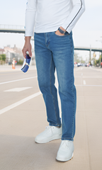 Quần bò nam form Regular thiết kế Tezo - 24QBDT006