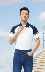Áo polo nam phối tay Tezo - 25APCT068