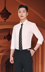 Áo sơ mi nam dài tay form body trơn Tezo - 24SMDB033