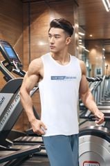 Áo ba lỗ nam thiết kế thể thao in ngực Tezo - 24ABLT008