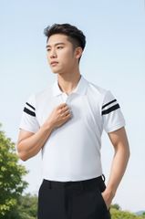 Áo polo nam thiết kế phối tay Tezo - 25APCT067