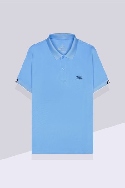 Áo polo nam thiết kế phối bo thêu ngực Tezo - 24APCT059
