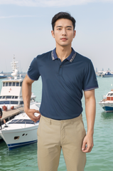 Áo polo nam thể thao thêu tay Tezo - 25APCT090