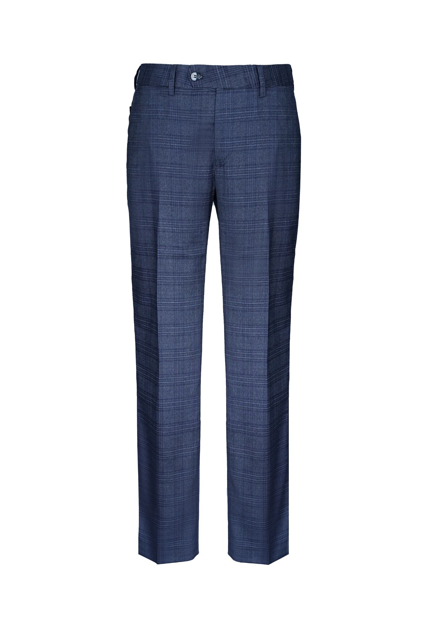 Quần âu kẻ xanh đậm - 2101QAUK01XAD