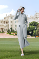 Áo chống nắng nữ dáng dài Tezo - 23ACND007