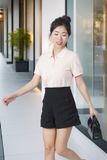 Áo polo nữ thiết kế bo in ngực Tezo - 23APCH023