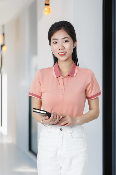 Áo polo nữ thiết kế phối tay cổ Tezo - 23APCT025
